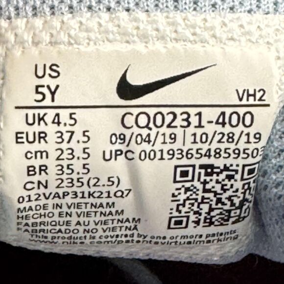 Nike Shoes Youth Size 5Y Blue White Lace Up Casual Athletic Running CQ0231-400 - Picture 10 of 10